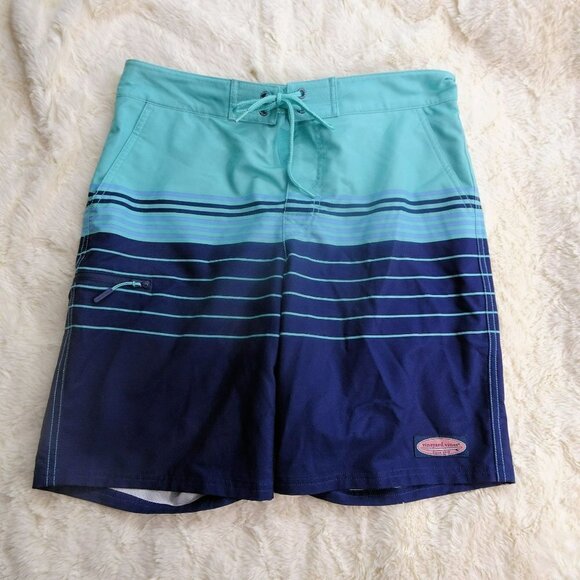 Vineyard Vines Blue Swim Board Shorts/Trunks Size 30 EUC - Picture 1 of 7